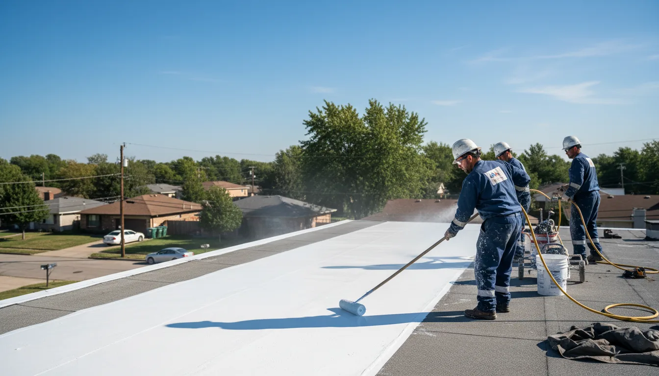 Commercial roof coating in Fountain, NC near me